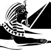 13324927 egyptian sphinx with pyramid black stencil Stock Vector god sunday 13