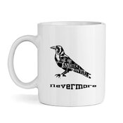 Nevermore Raven High quality ceramic white mu